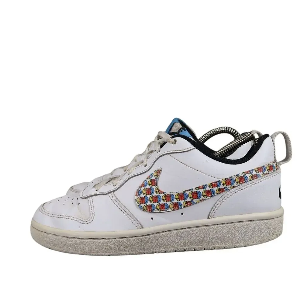 Nike Shoes Kids 5 Sneakers Court Borough Low Athletic Trainers Basketball Swoosh - Picture 6 of 16